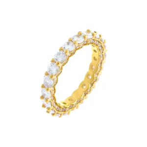 Round Stone Pavé Band