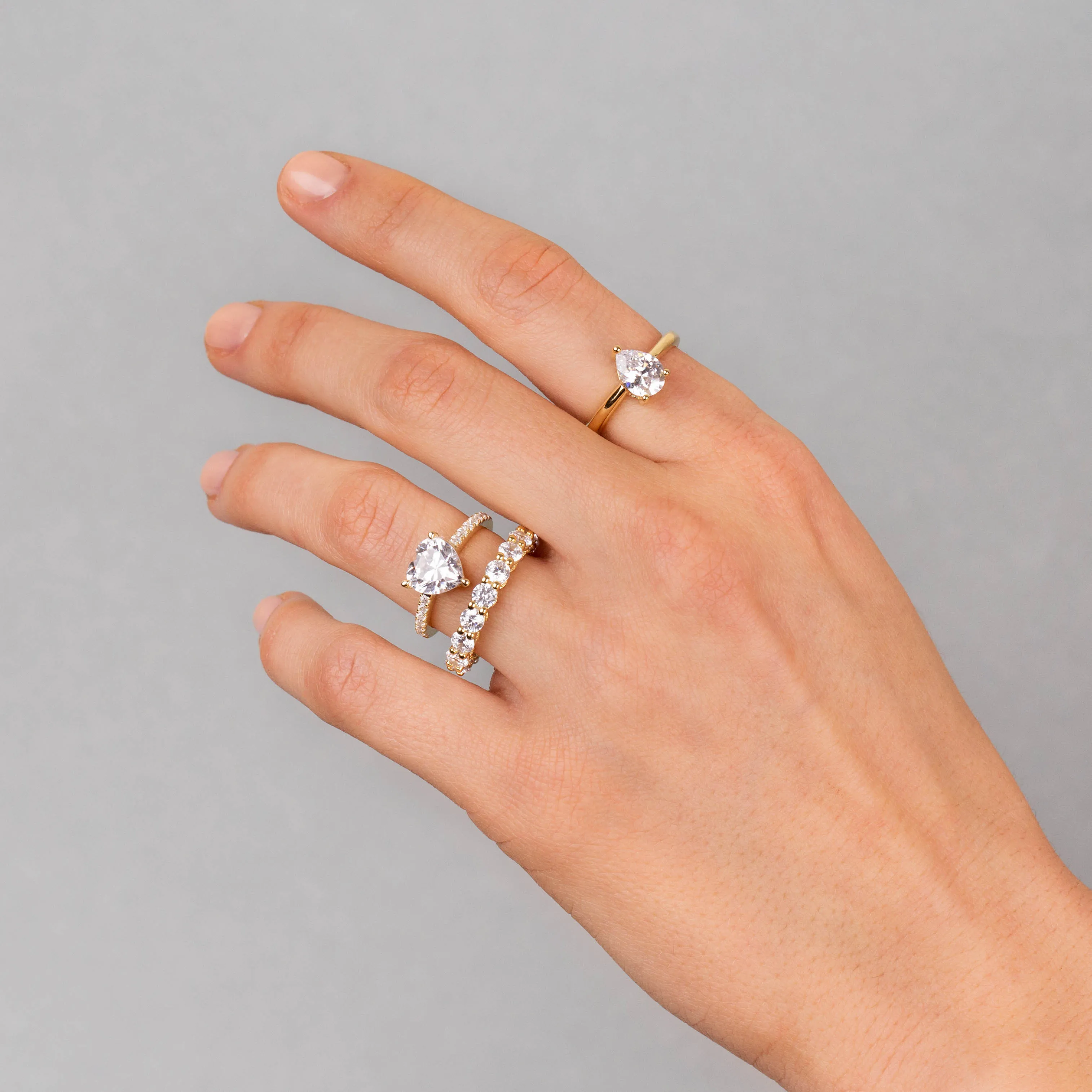 Round Stone Pavé Band