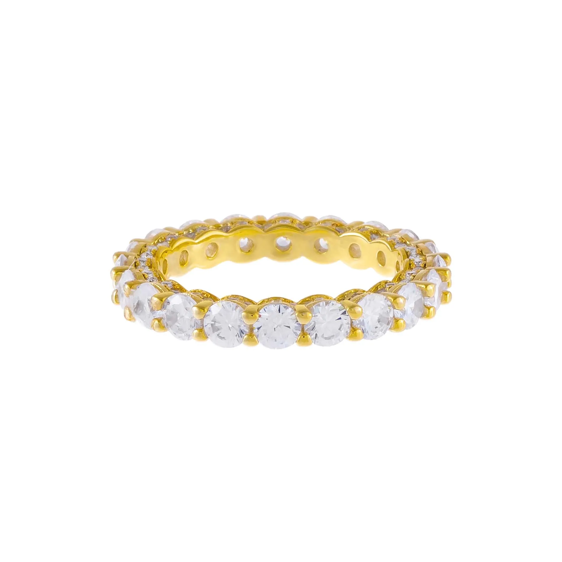 Round Stone Pavé Band