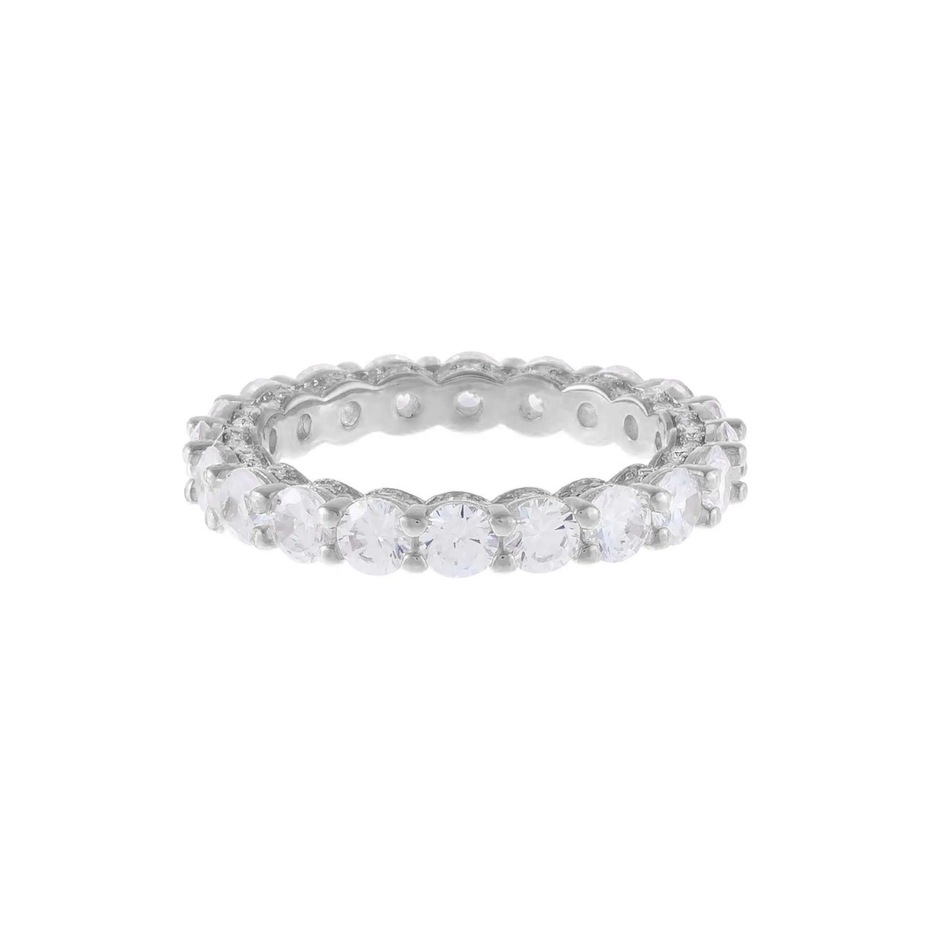 Round Stone Pavé Band