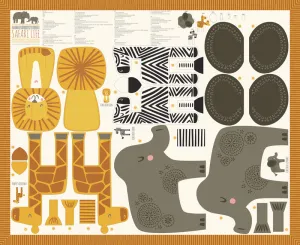 Safari Life Stuffed Animal Panel