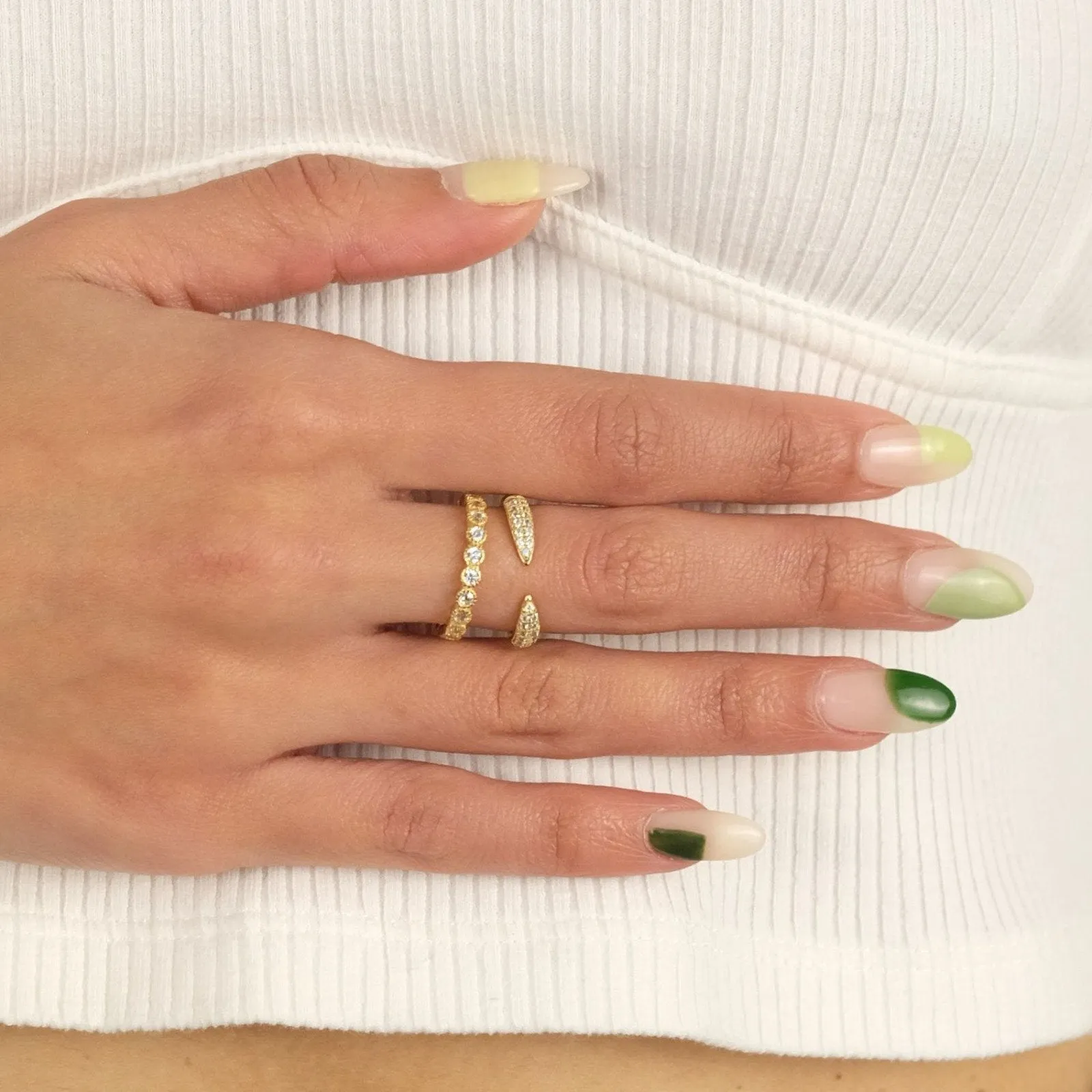 Scallop Circle Eternity Ring