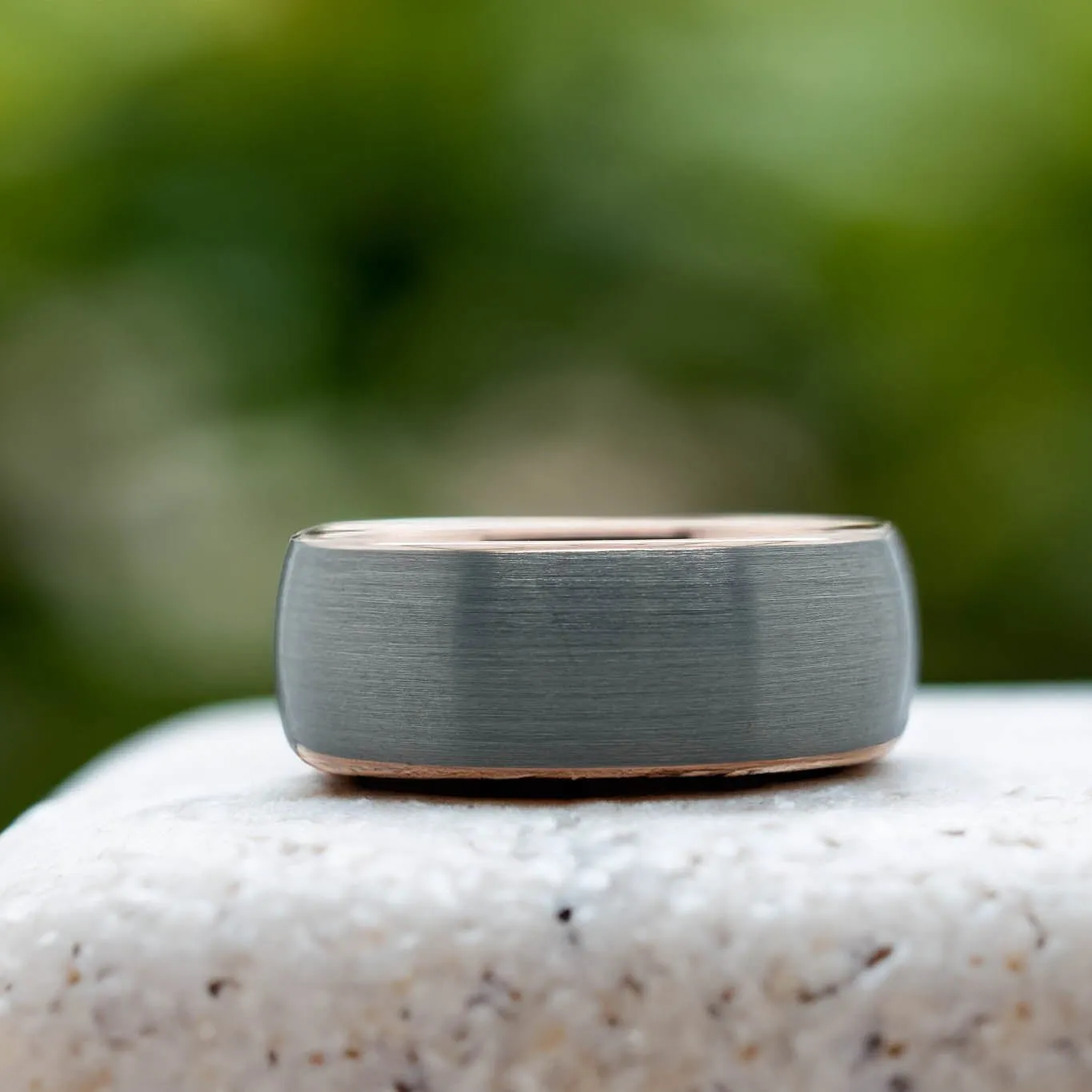 Silver Brushed / Rose Gold - 8mm