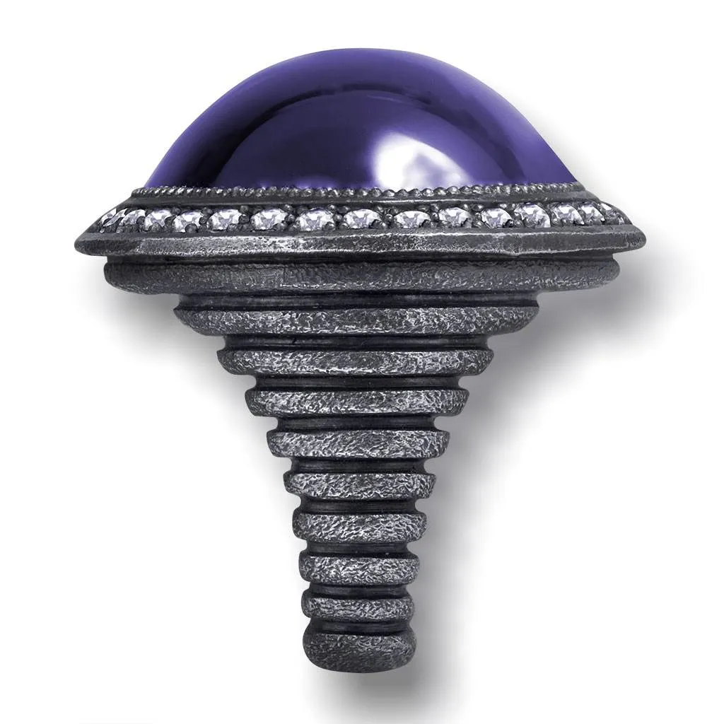 Silver Symbolica Ring with Japanese Amethyst & Topaz