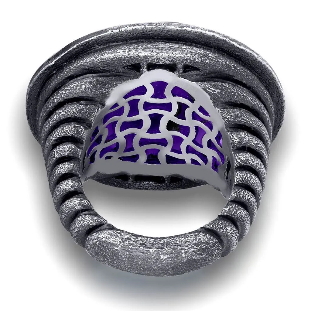 Silver Symbolica Ring with Japanese Amethyst & Topaz