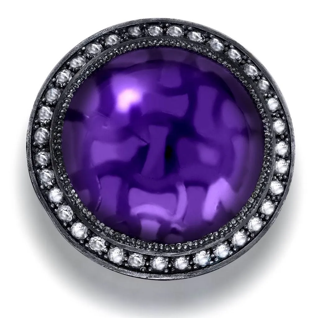 Silver Symbolica Ring with Japanese Amethyst & Topaz
