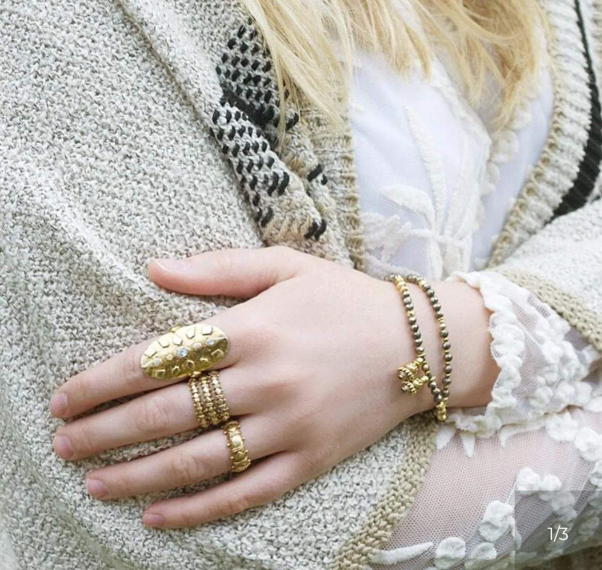 Skinny Gold Shakti Stackers