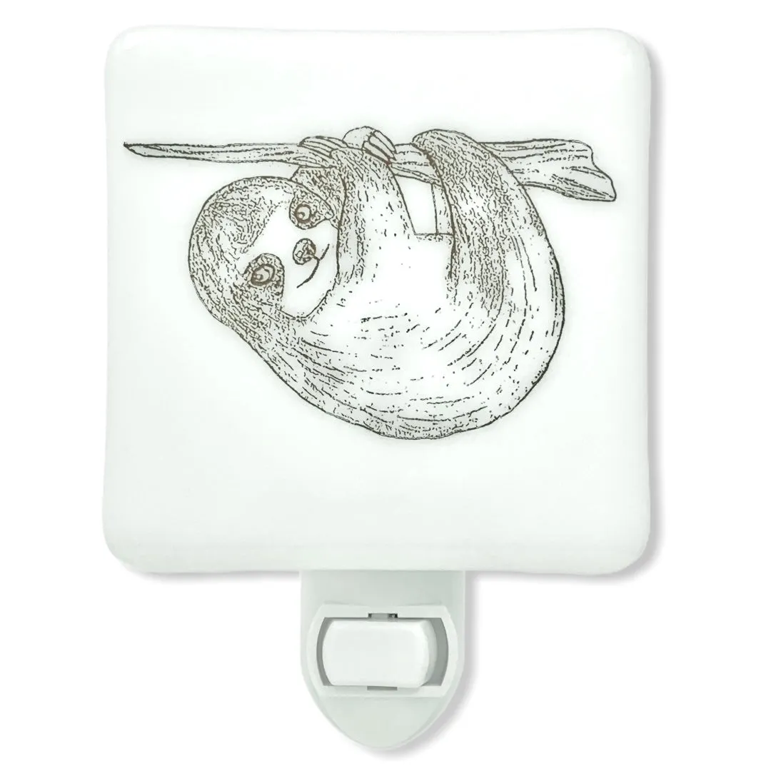 Sloth Cute Drawing Night Light