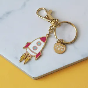 Soaring Rocket Keychain