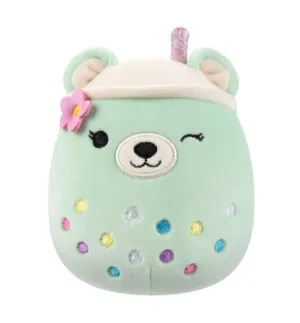 Squishmallow Easter Plush Toy 5" Mae the Boba Tea Bear