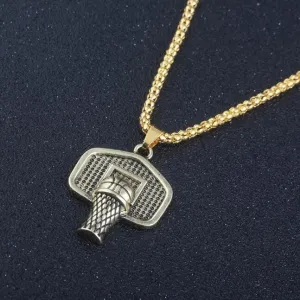 Stainless Steel Basketball Pendant
