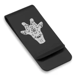 Stainless Steel Geometric Polygon Giraffe Classic Slim Money Clip