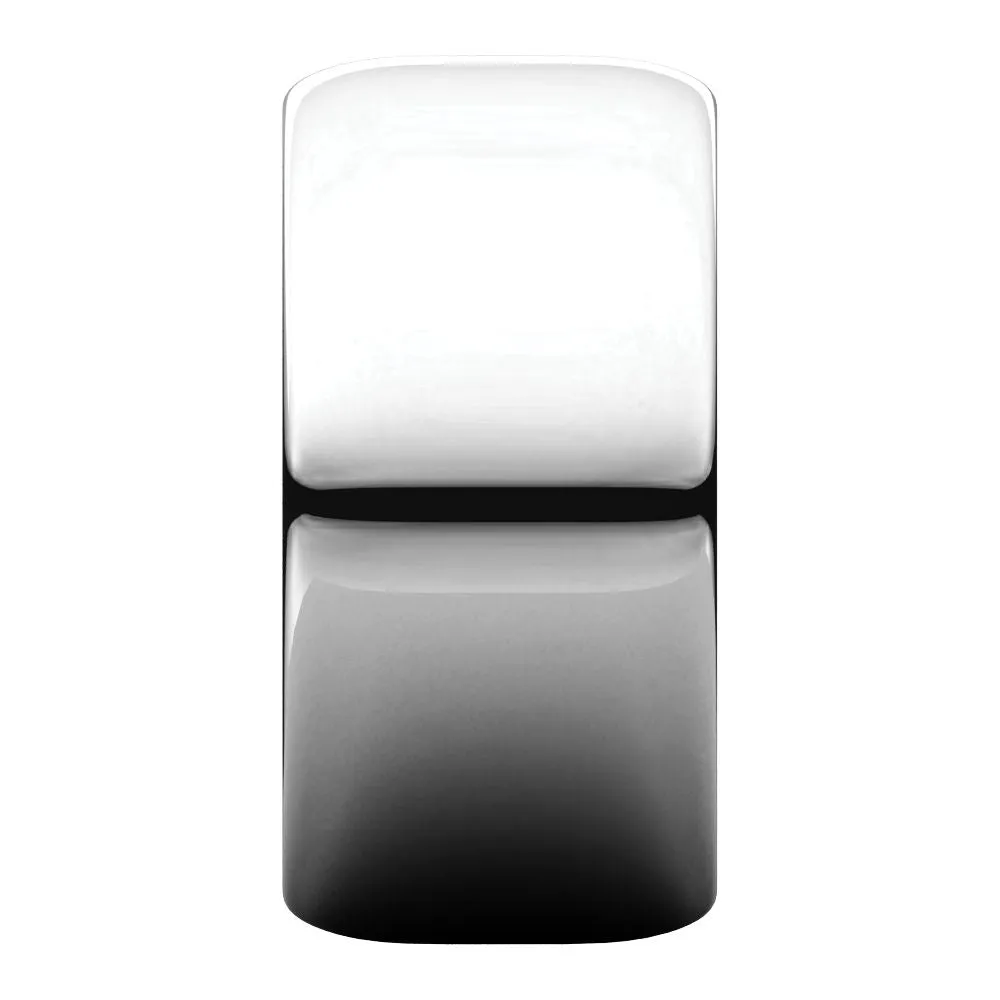 Sterling Silver 10mm Half Round Band, Size 7