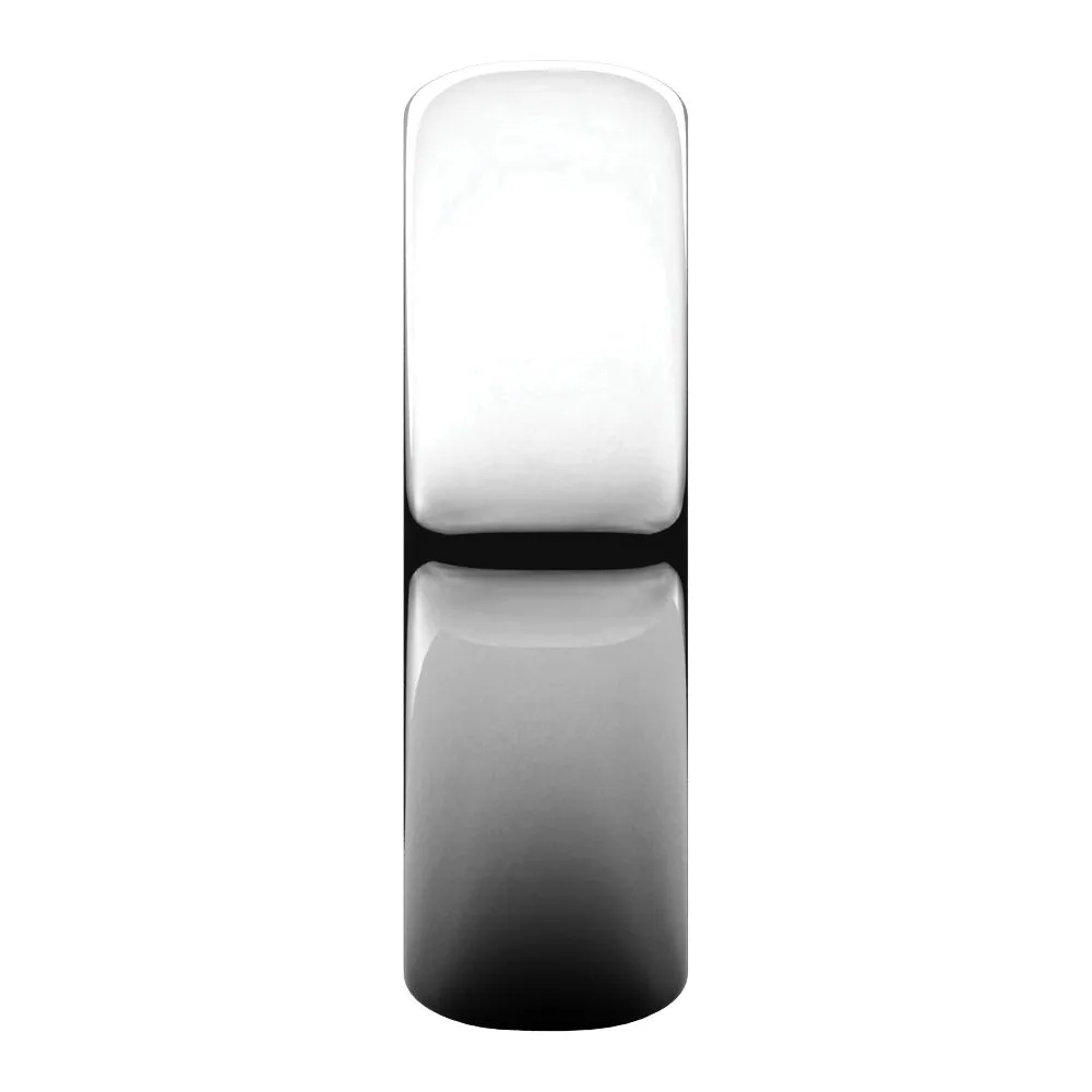 Sterling Silver 6mm Half Round Band, Size 4.5