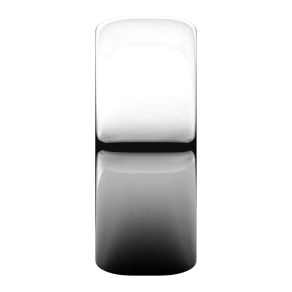 Sterling Silver 8mm Half Round Band, Size 9