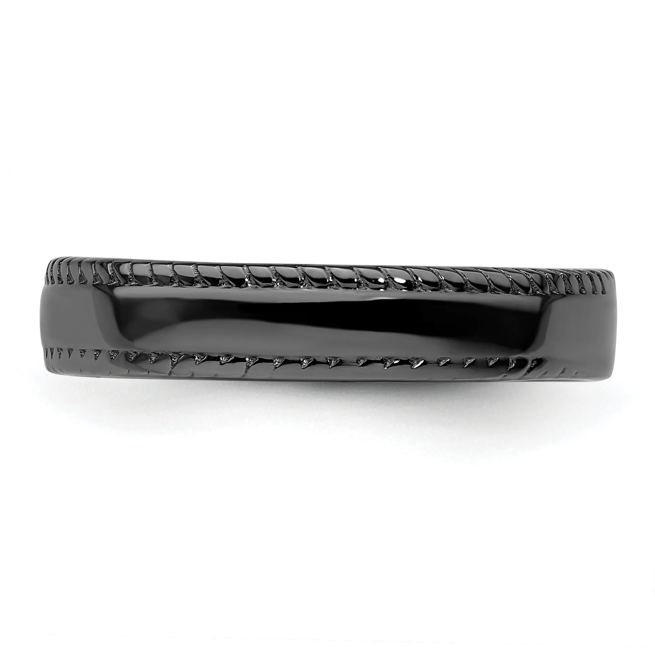 Sterling Silver Black-Plated Ring