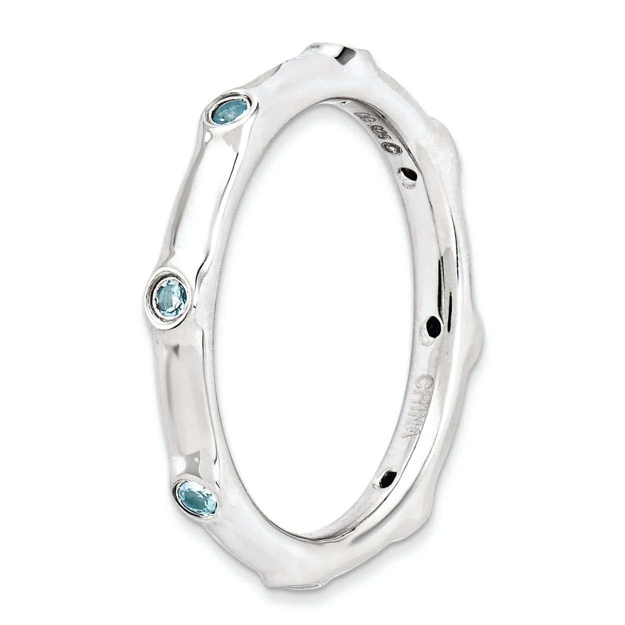 Sterling Silver Blue Topaz Ring