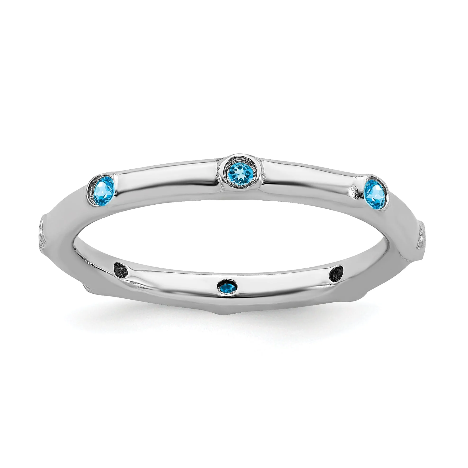 Sterling Silver Blue Topaz Ring