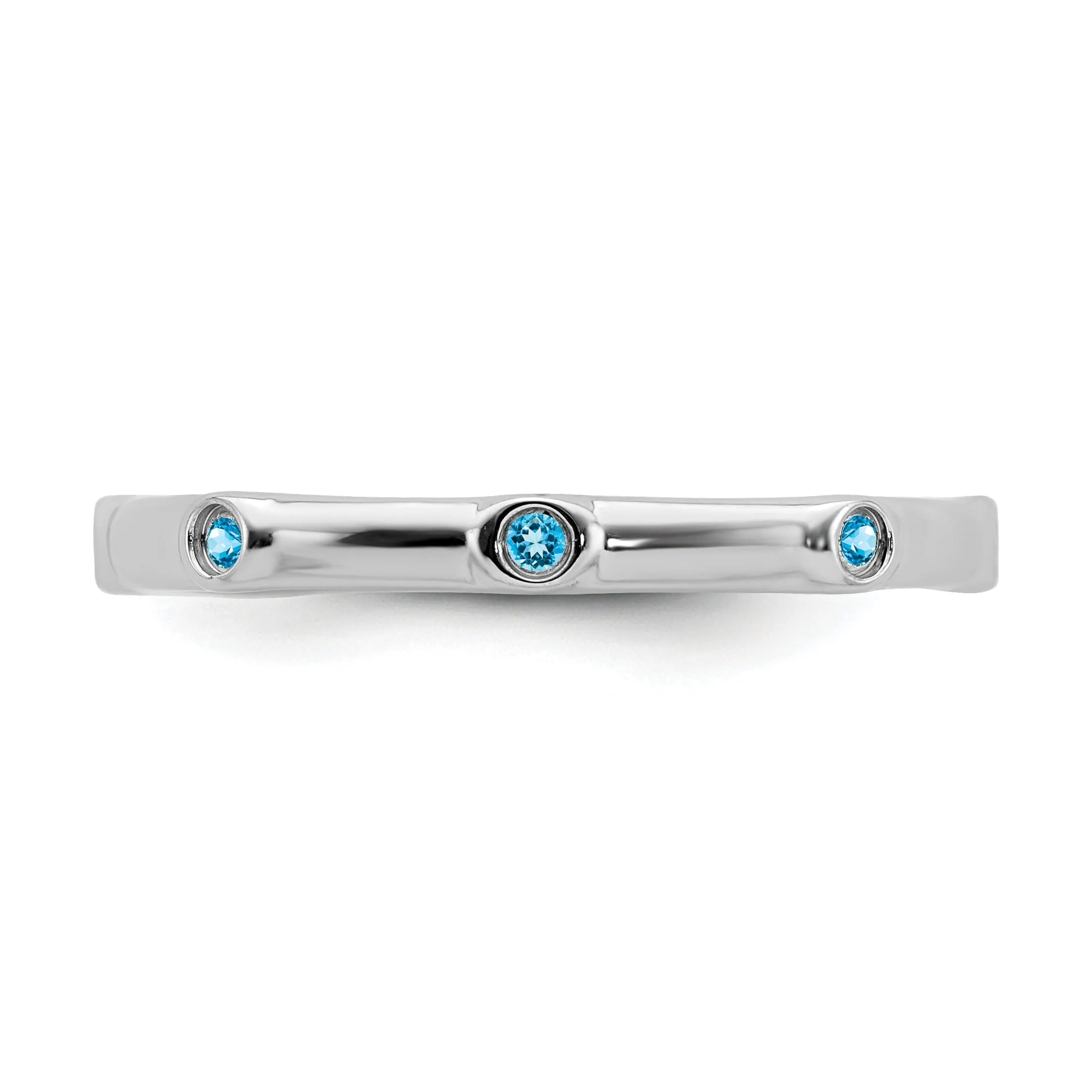 Sterling Silver Blue Topaz Ring
