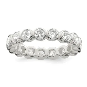 Sterling Silver Cubic Zirconia Enternity Ring