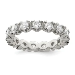 Sterling Silver Cubic Zirconia Enternity Ring