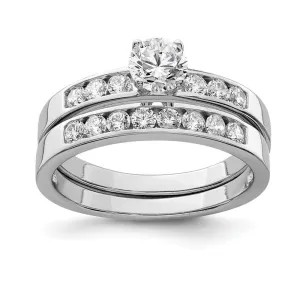 Sterling Silver Cubic Zirconia Ring Set