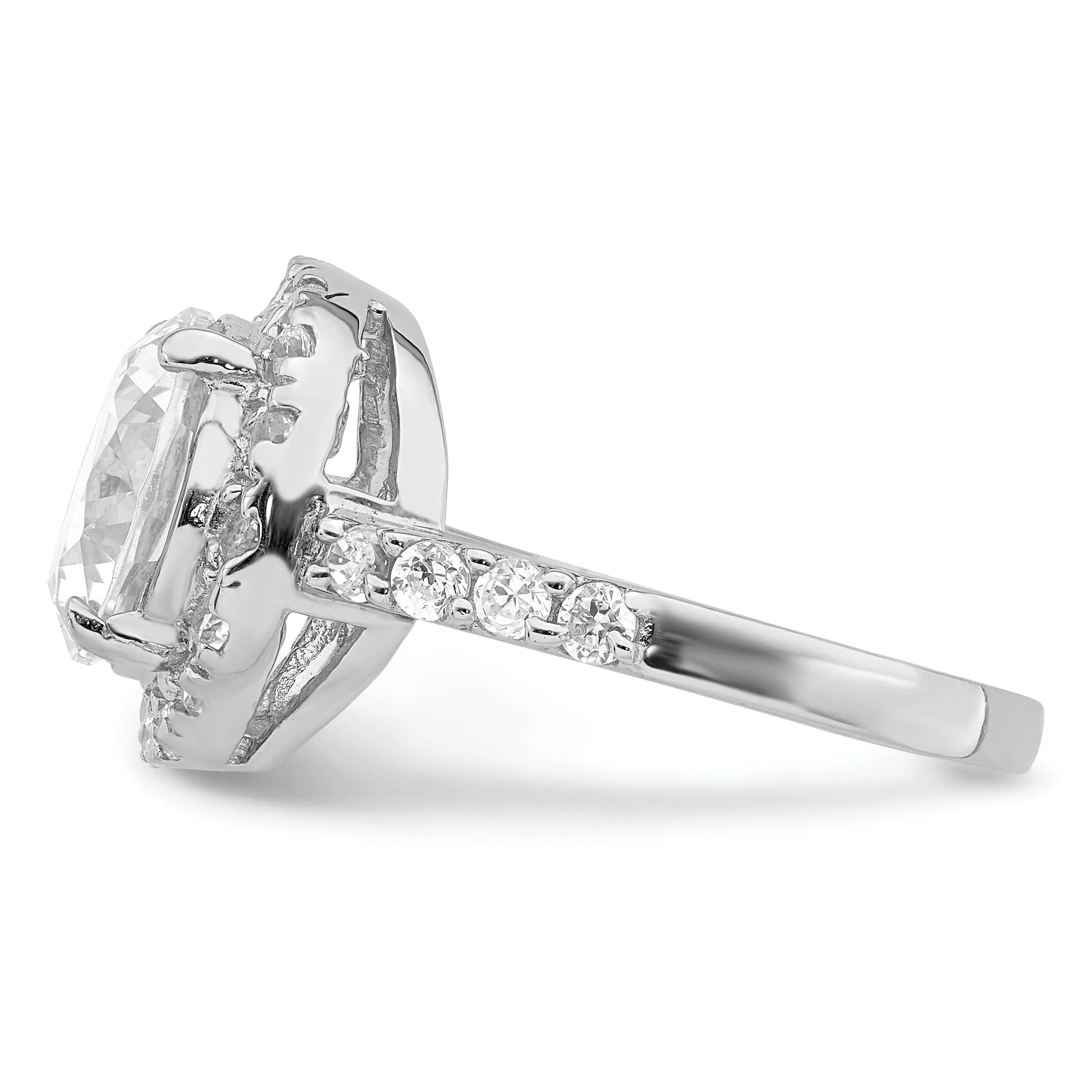 Sterling Silver Fancy Cubic Zirconia Ring