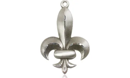 Sterling Silver Fleur-de-Lis Necklace - Timeless Beauty in Every Curve