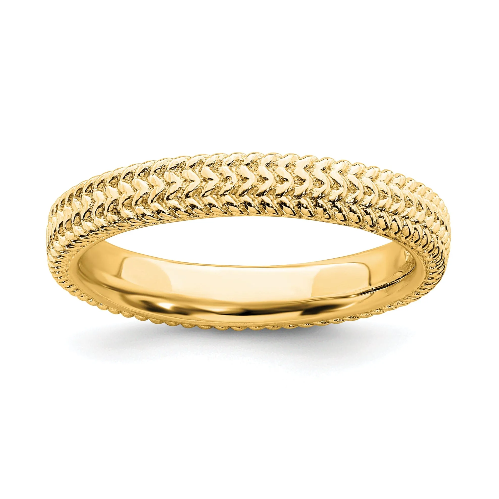 Sterling Silver Gold-Plated Ring