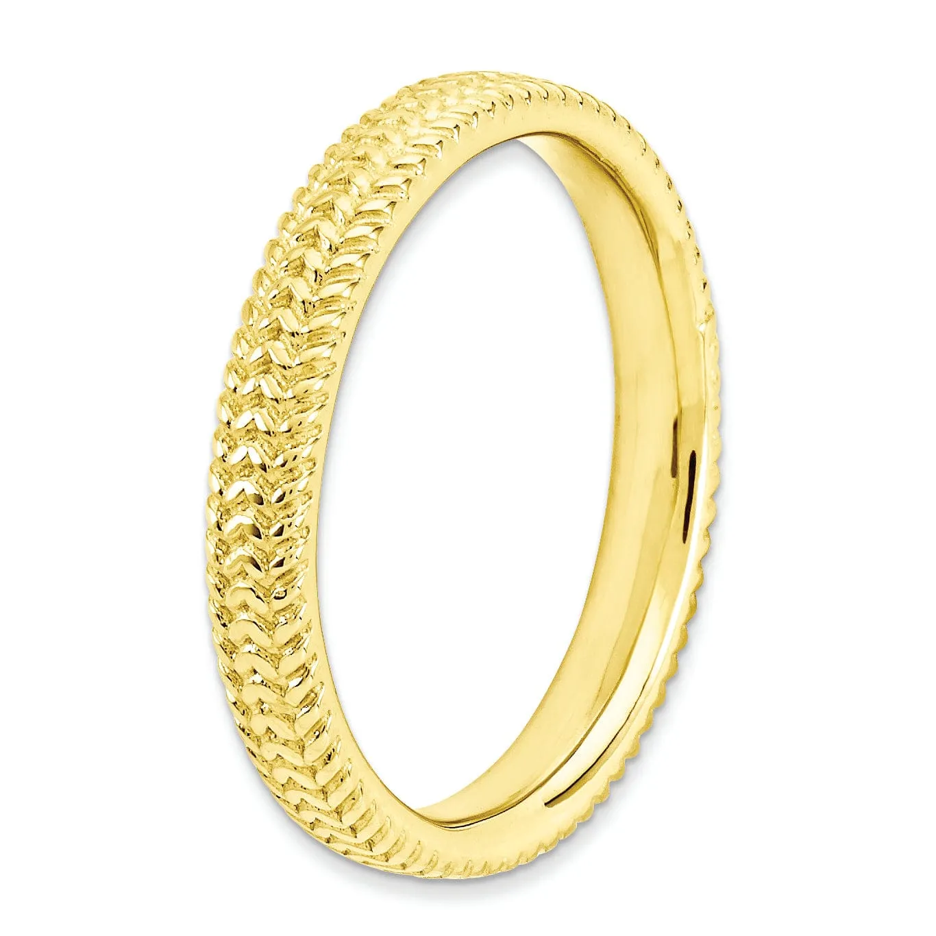 Sterling Silver Gold-Plated Ring
