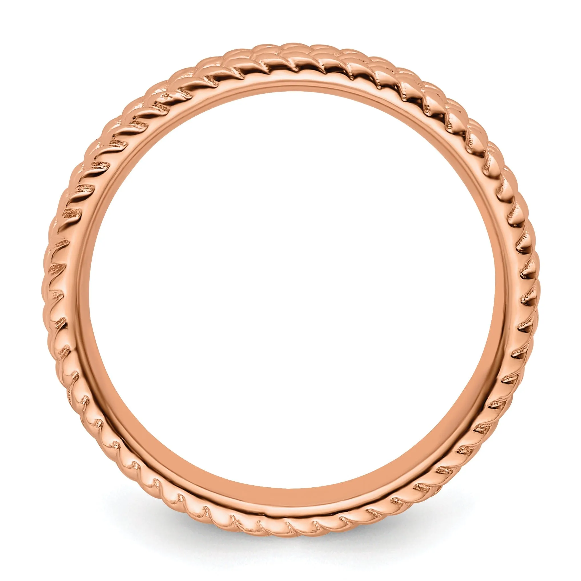 Sterling Silver Pink-Plated Ring