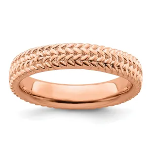 Sterling Silver Pink-Plated Ring
