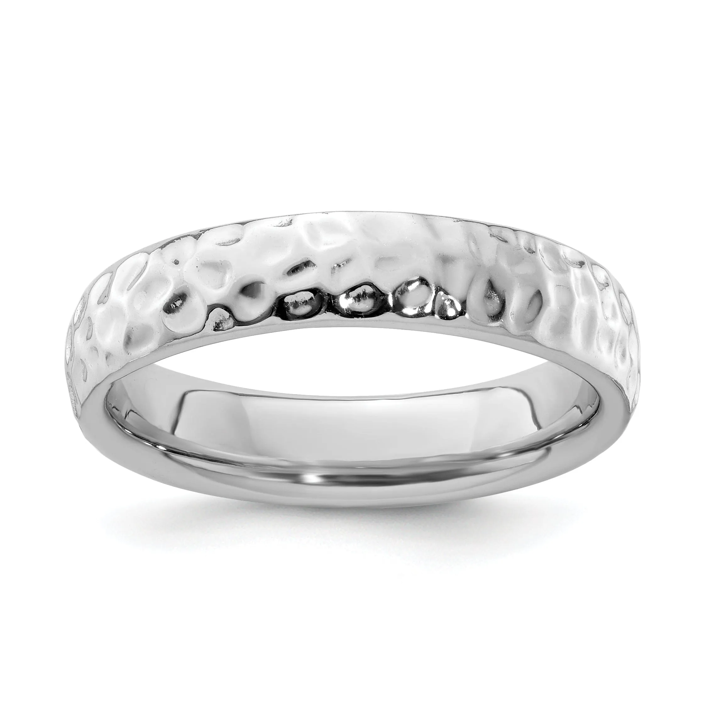 Sterling Silver Rhodium Ring