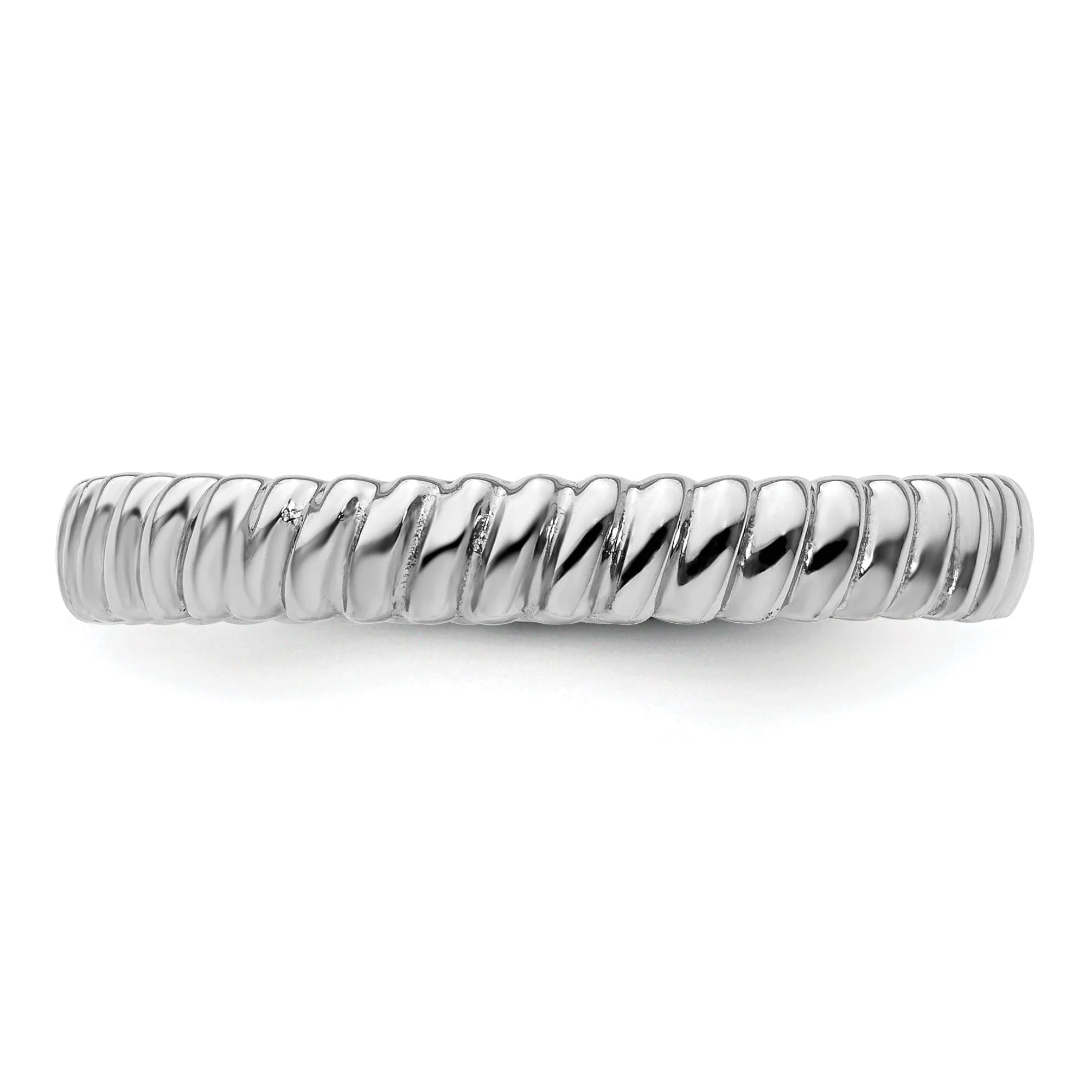 Sterling Silver Rhodium Ring