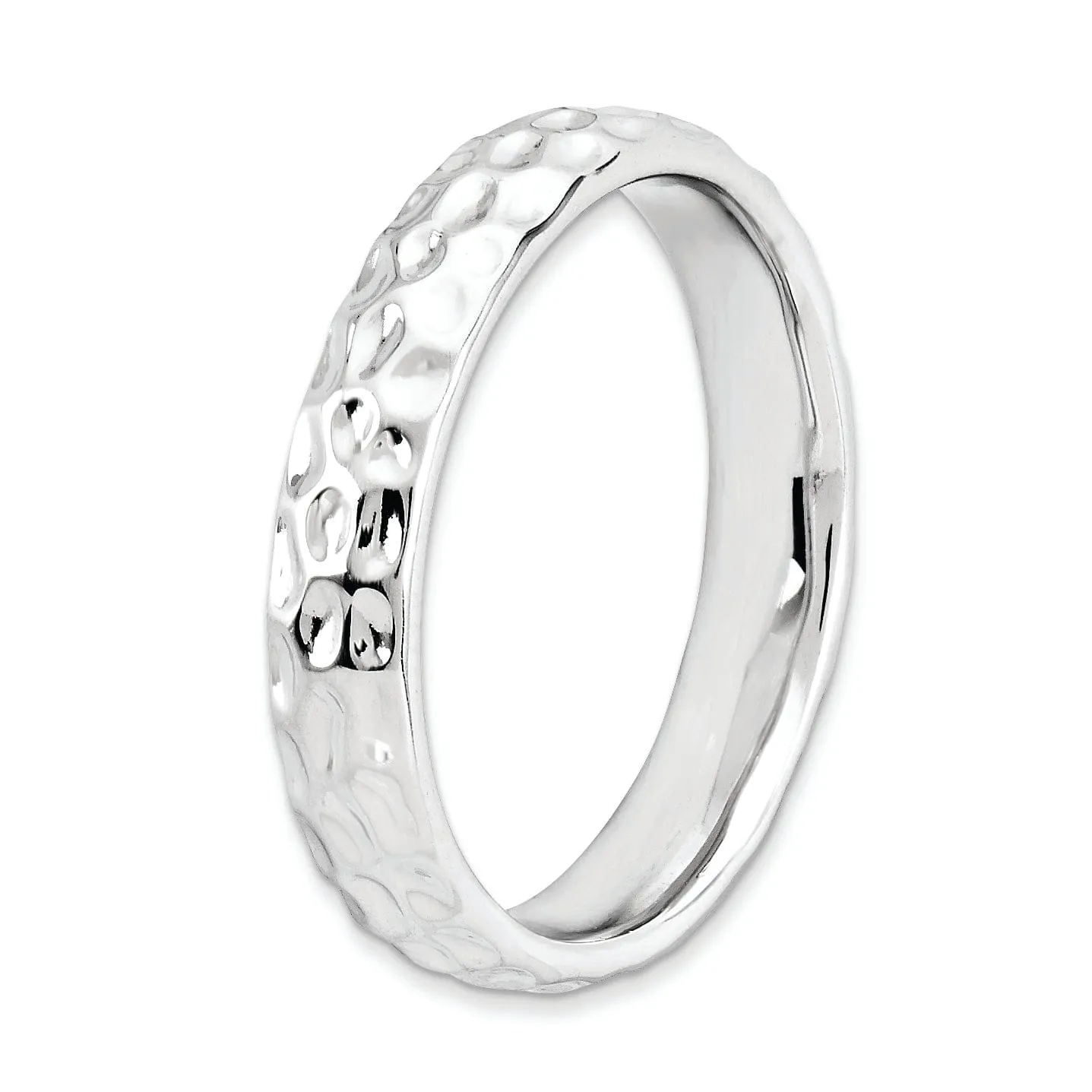 Sterling Silver Rhodium Ring