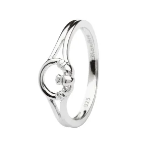 Sterling Silver Women's Claddagh Ring LS-SL108