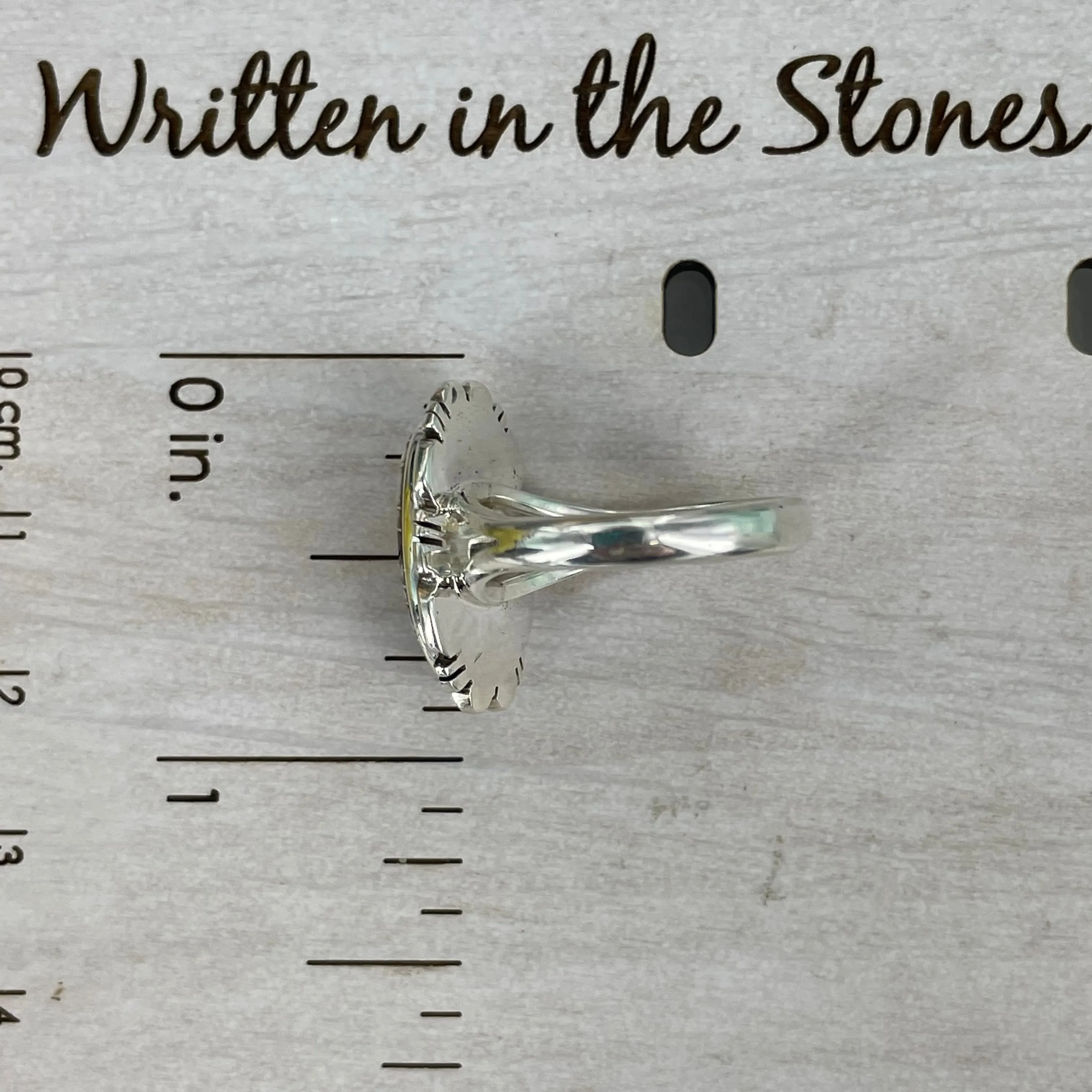 Sundown {Iron Maiden turquoise & White Buffalo} Ring
