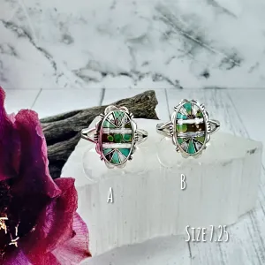 Sundown {Iron Maiden turquoise & White Buffalo} Ring
