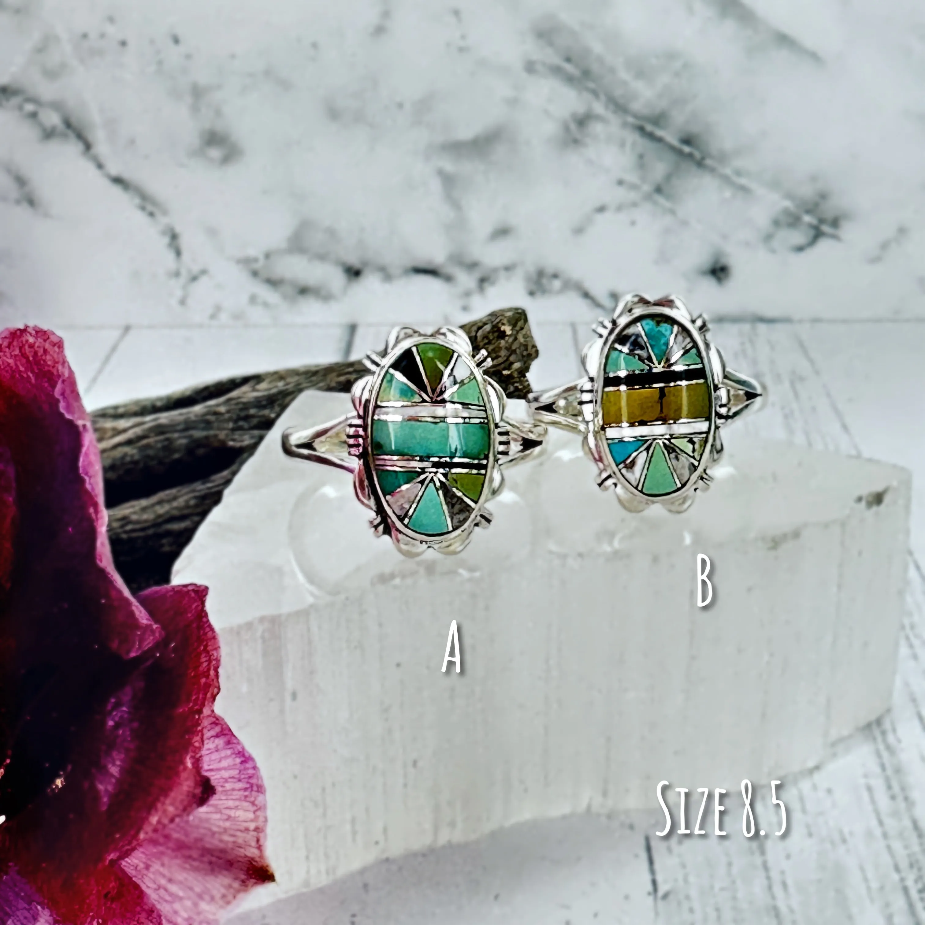 Sundown {Iron Maiden turquoise & White Buffalo} Ring