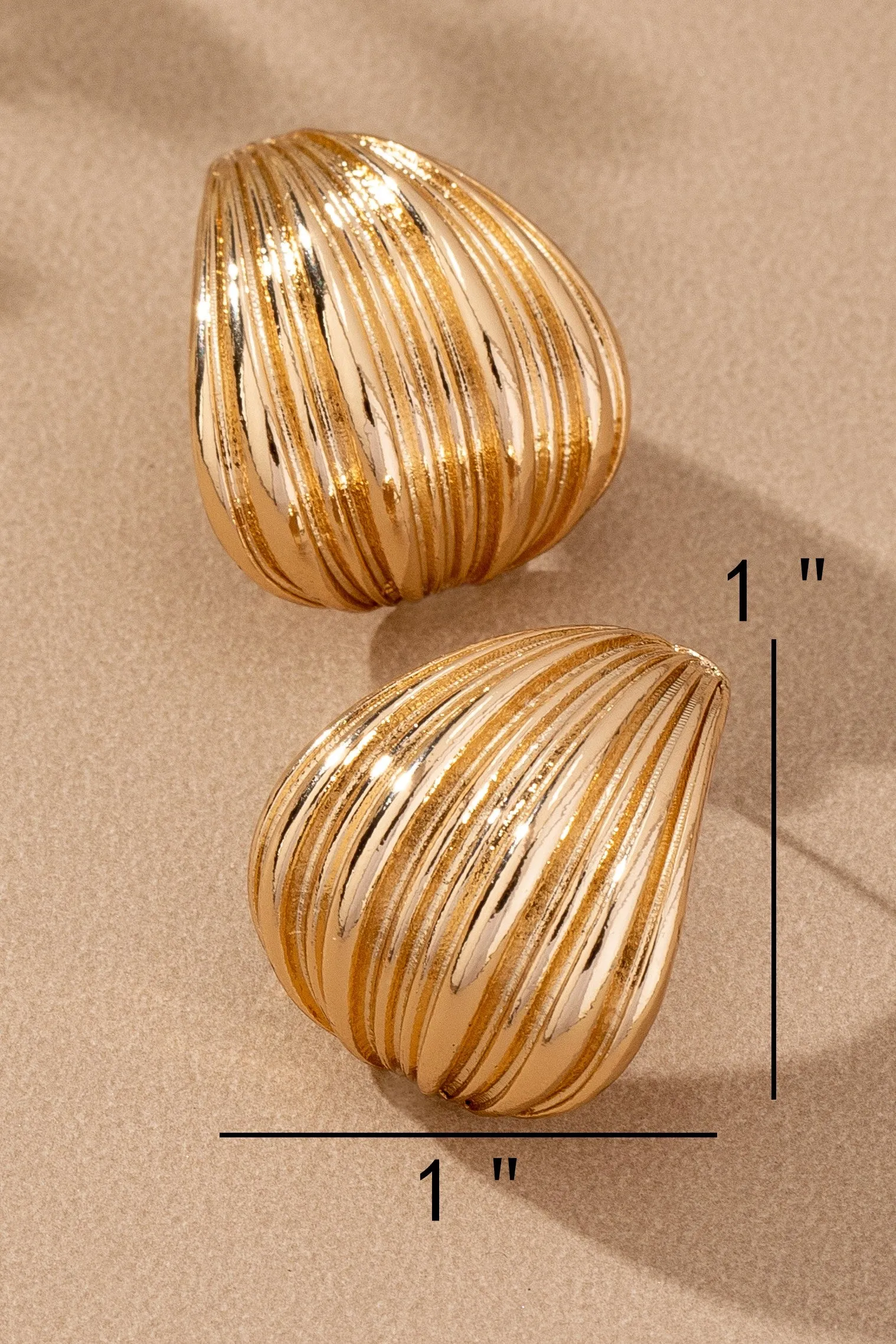 Textured Radiance Wide Hoop Earrings