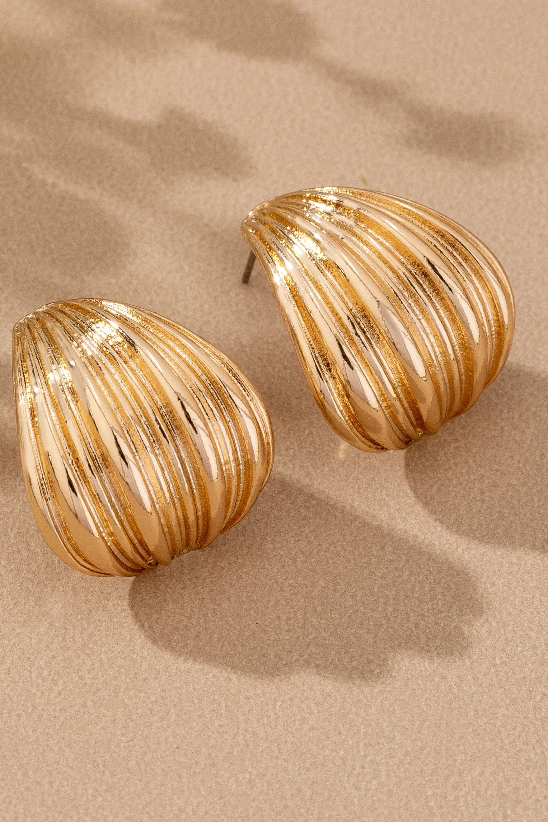 Textured Radiance Wide Hoop Earrings