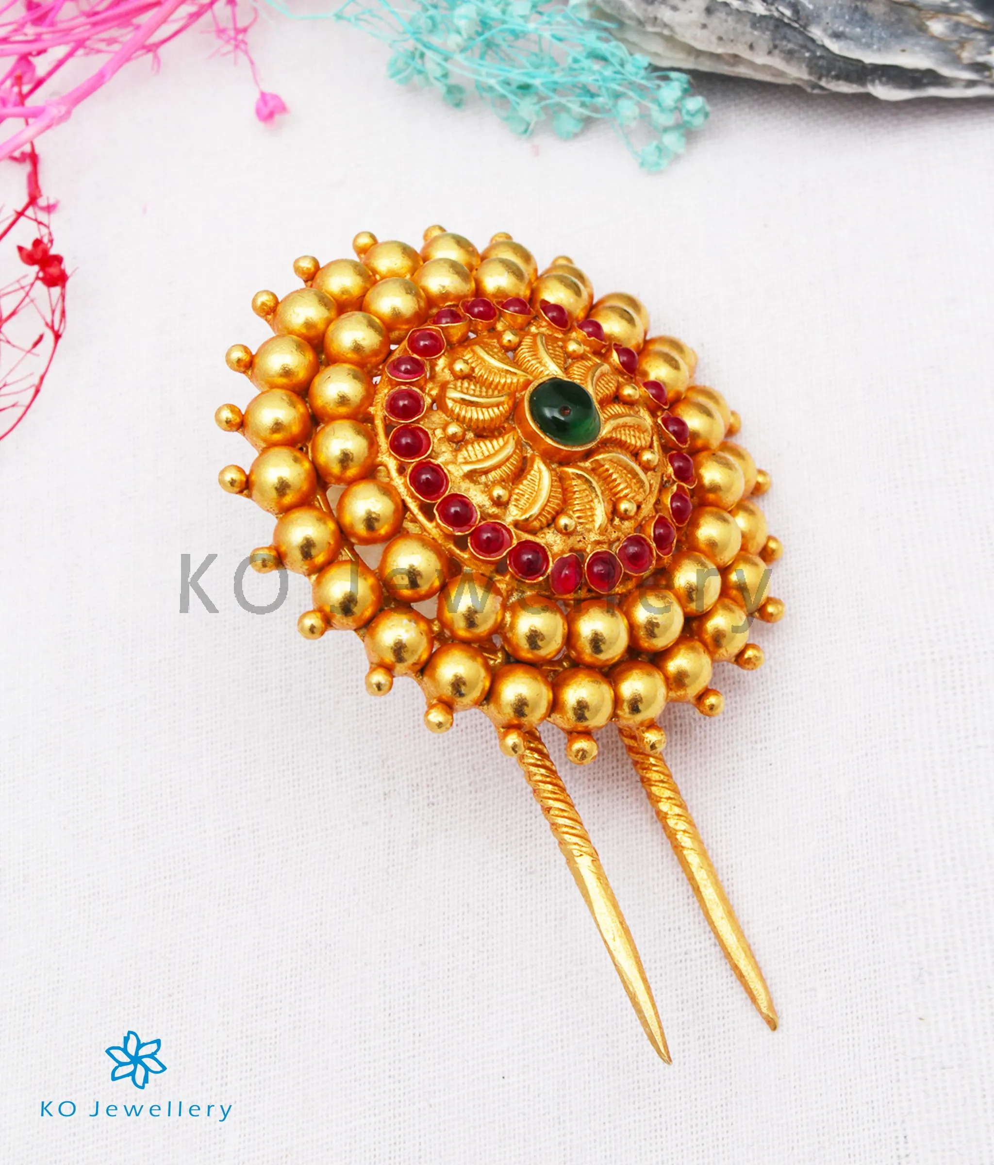 The Ahana Silver Bridal Hair Pin