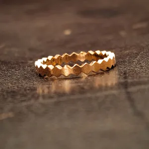 The Crown - Gold Titanium Womens Ring