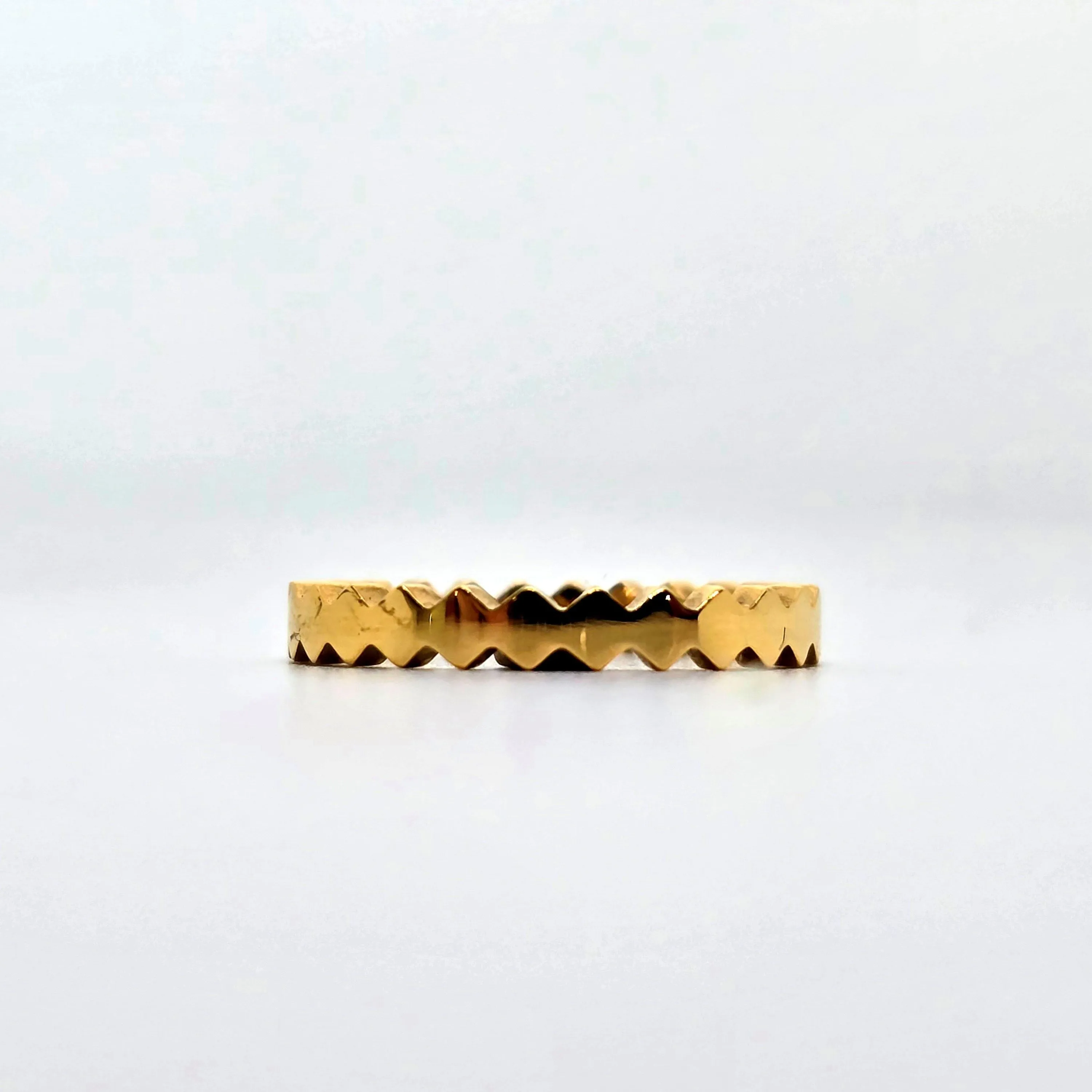 The Crown - Gold Titanium Womens Ring