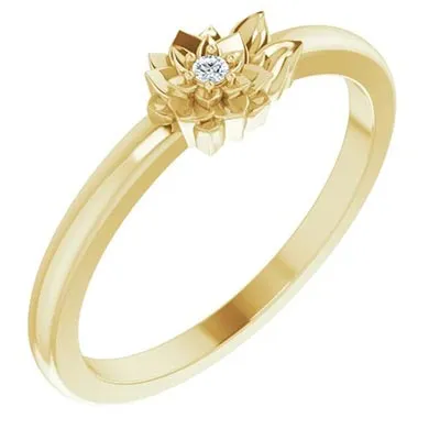 The Flower Ring Stackable