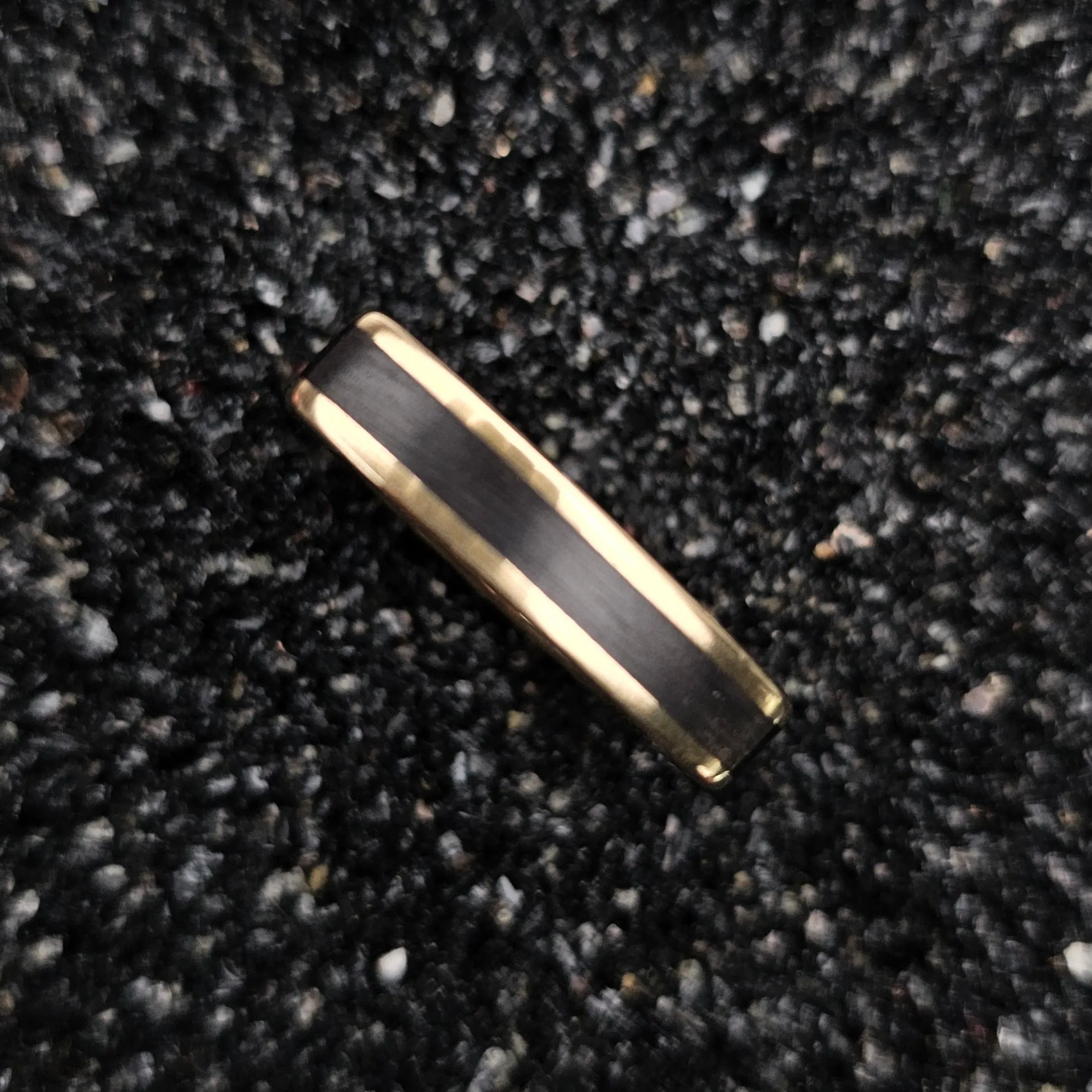 The Horizon Ring (Ebony Wood and Brass Size)