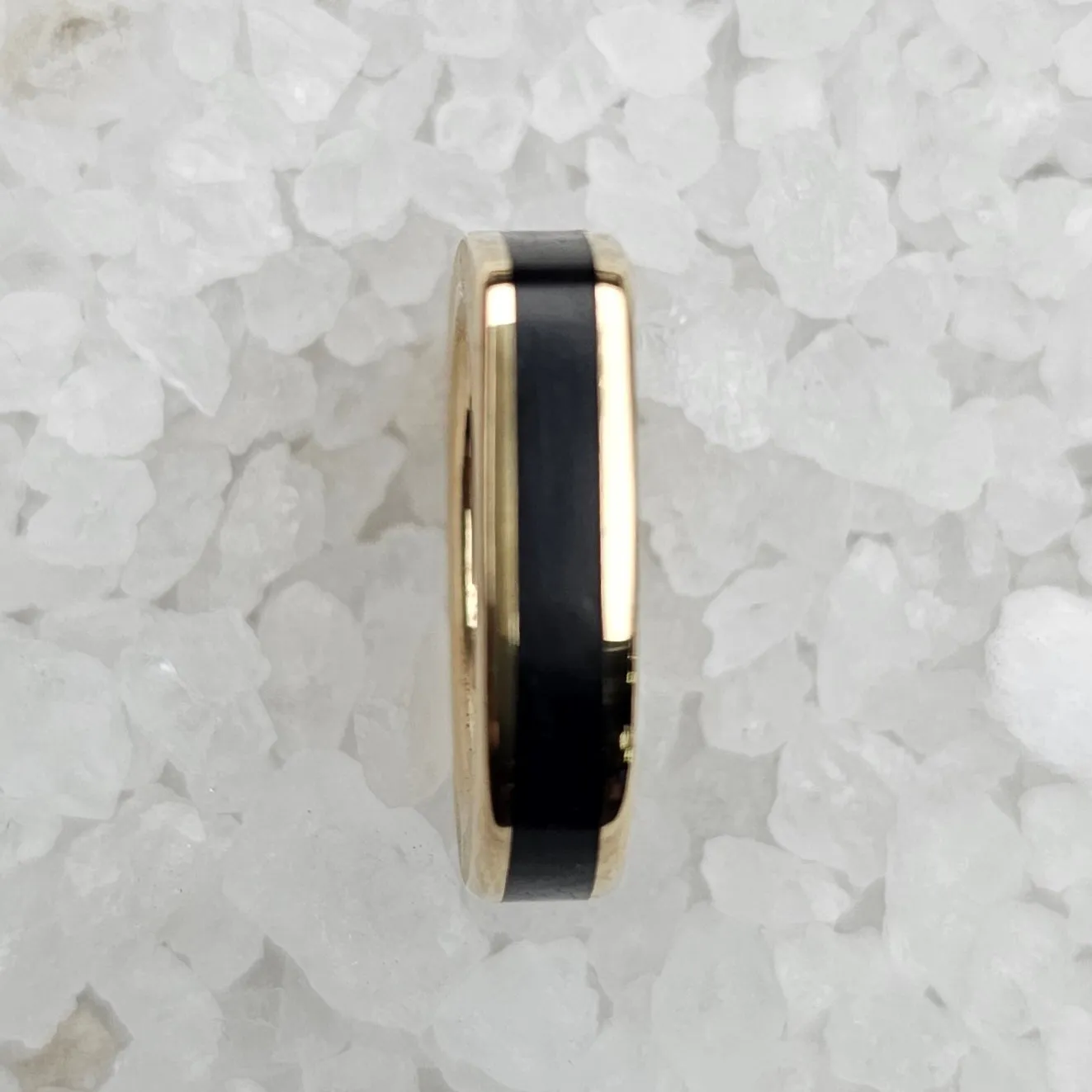 The Horizon Ring (Ebony Wood and Brass Size)