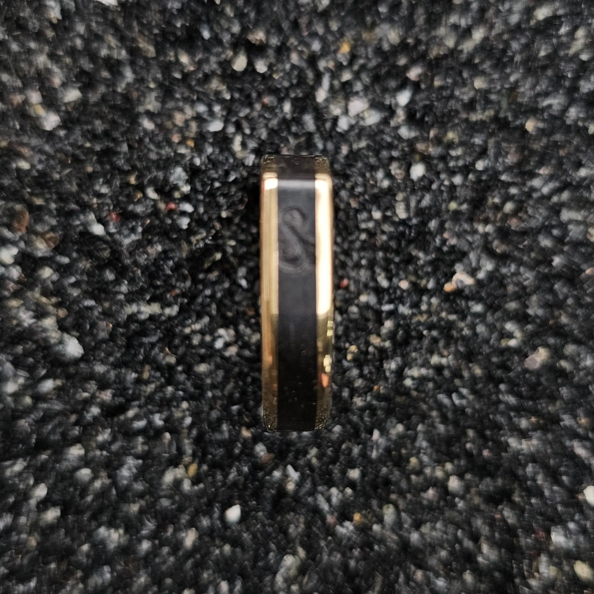 The Horizon Ring (Ebony Wood and Brass Size)