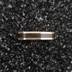 The Horizon Ring (Ebony Wood and Brass Size)