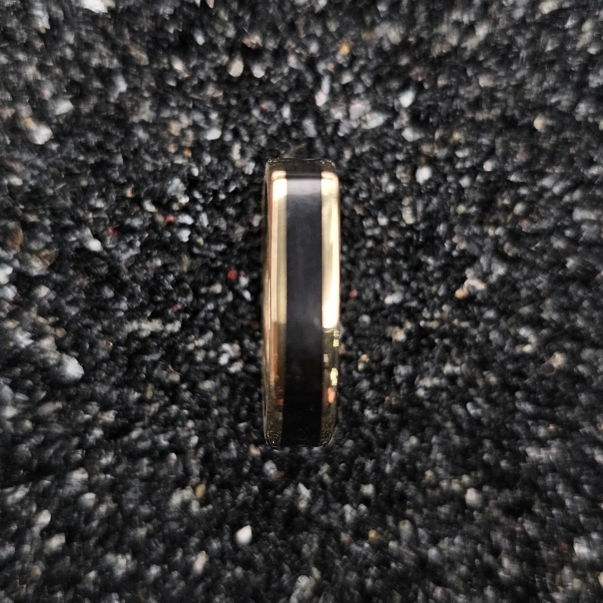 The Horizon Ring (Ebony Wood and Brass Size)